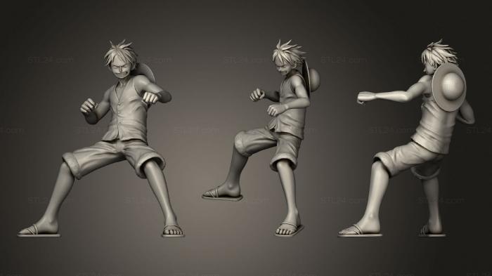 Miscellaneous figurines and statues (Luffy 2, STKR_1428) 3D models for cnc